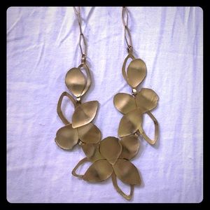 Anthropologie Gold Statement Necklace